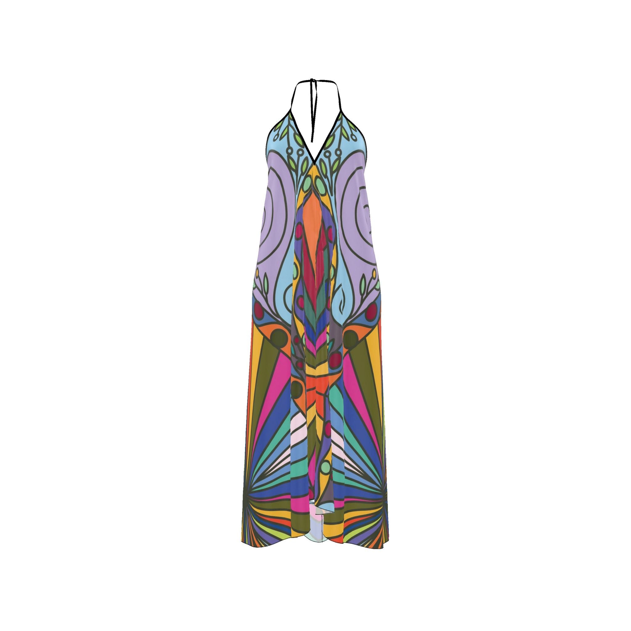 Carnival Sunrise Halter Dress