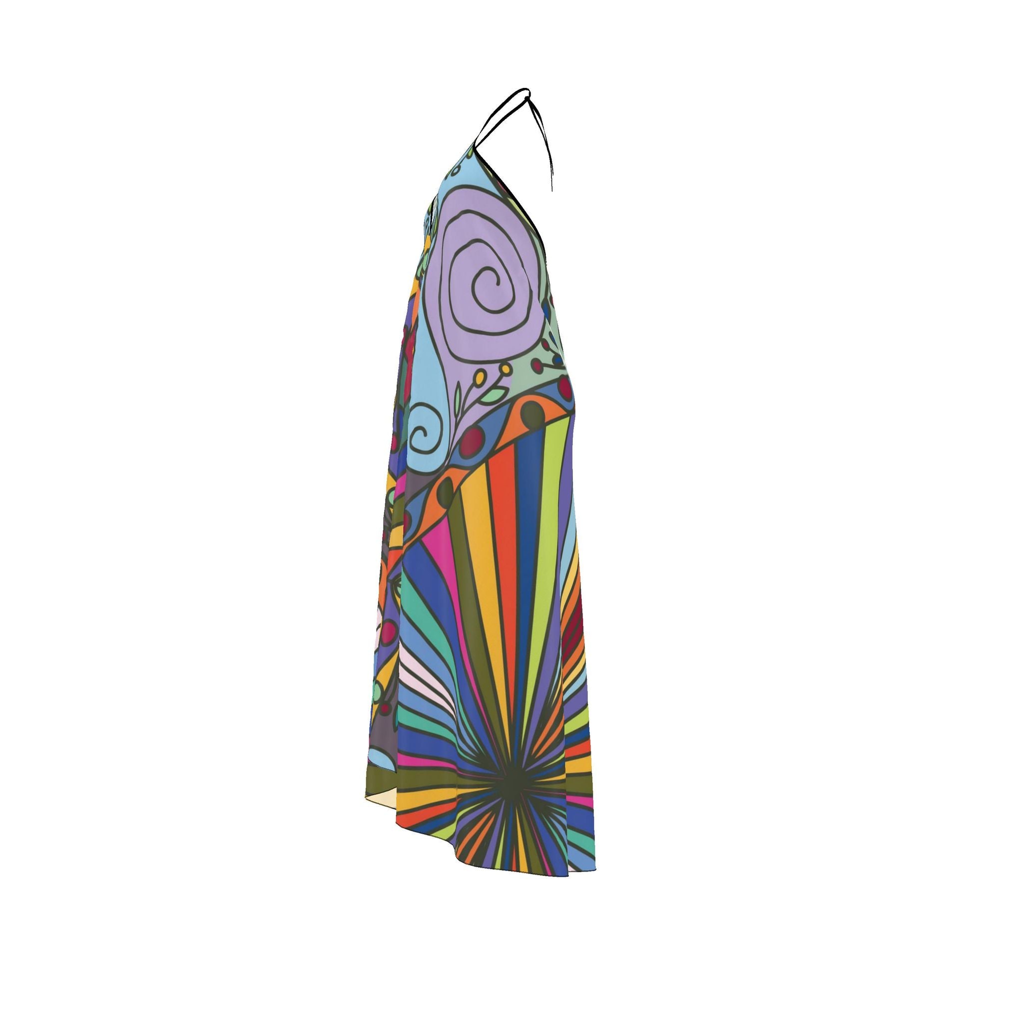 Carnival Sunrise Halter Dress