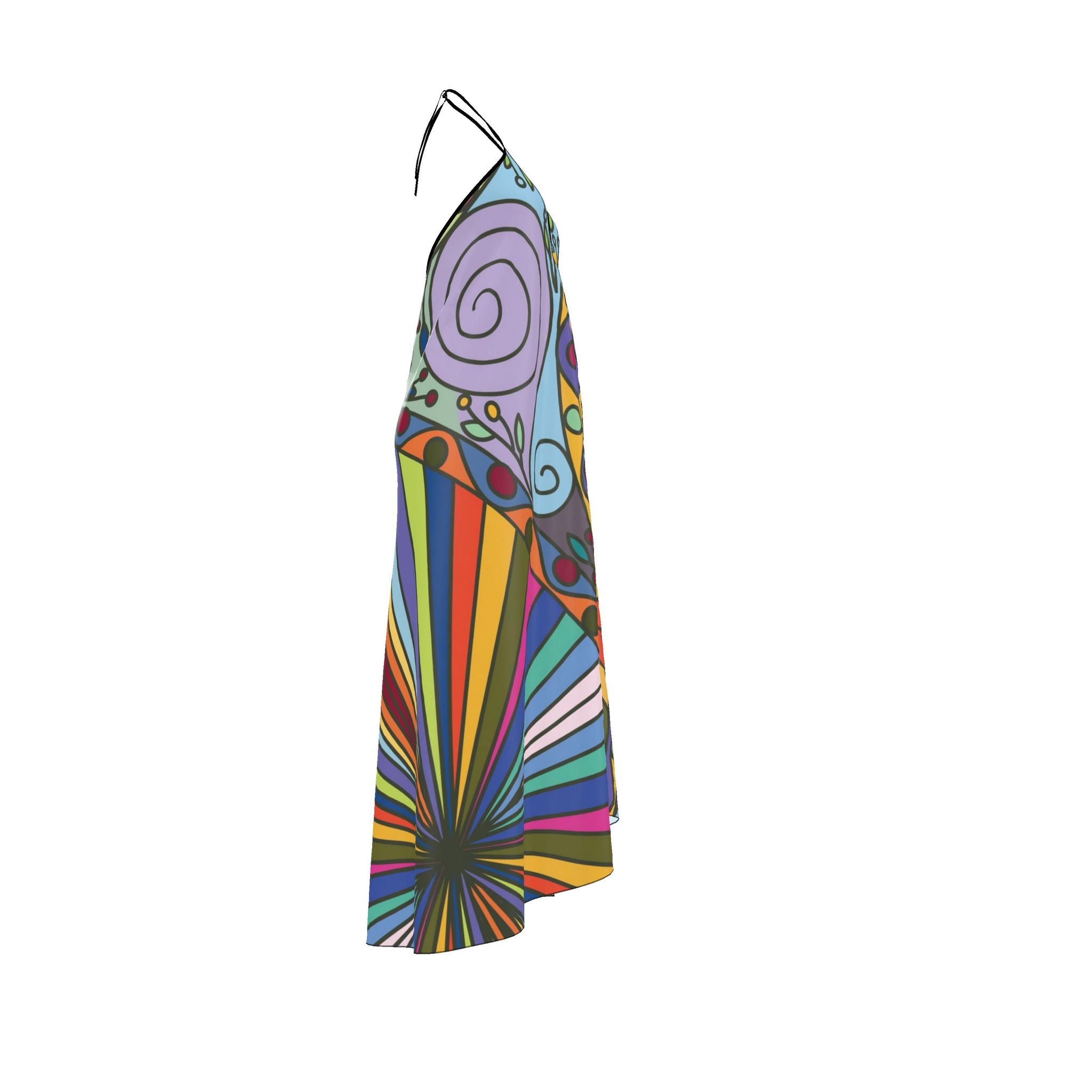 Carnival Sunrise Halter Dress