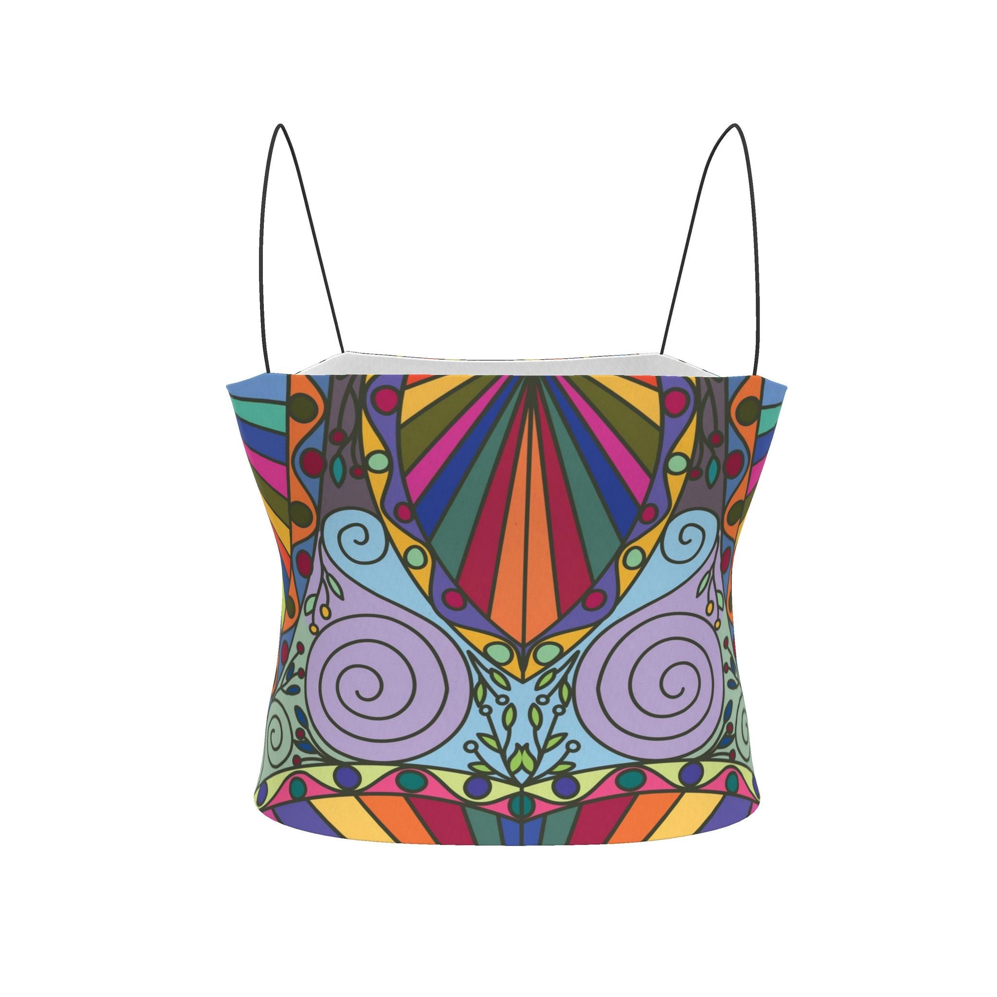 Carnival Sunrise Spaghetti Strap Top -2