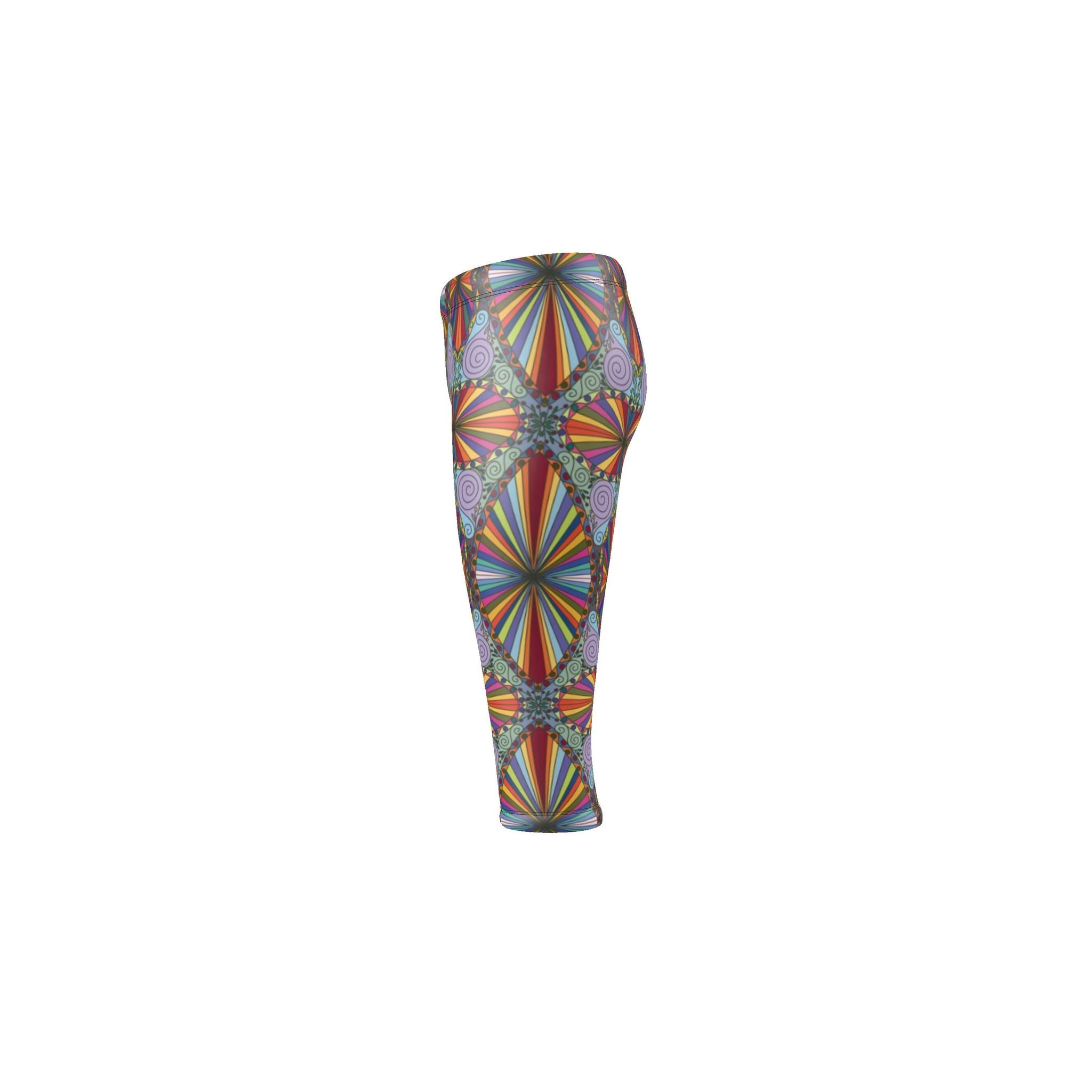 Carnival Sunrise Cropped Leggings