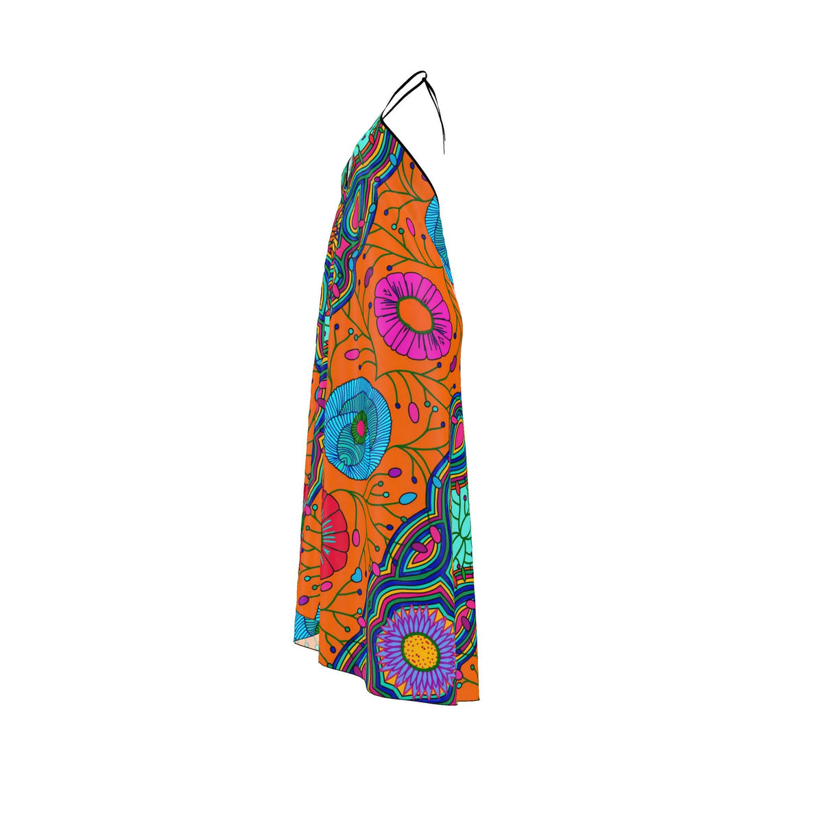 Halterneck backless dress