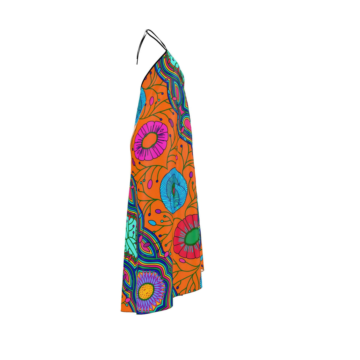 Halterneck backless dress