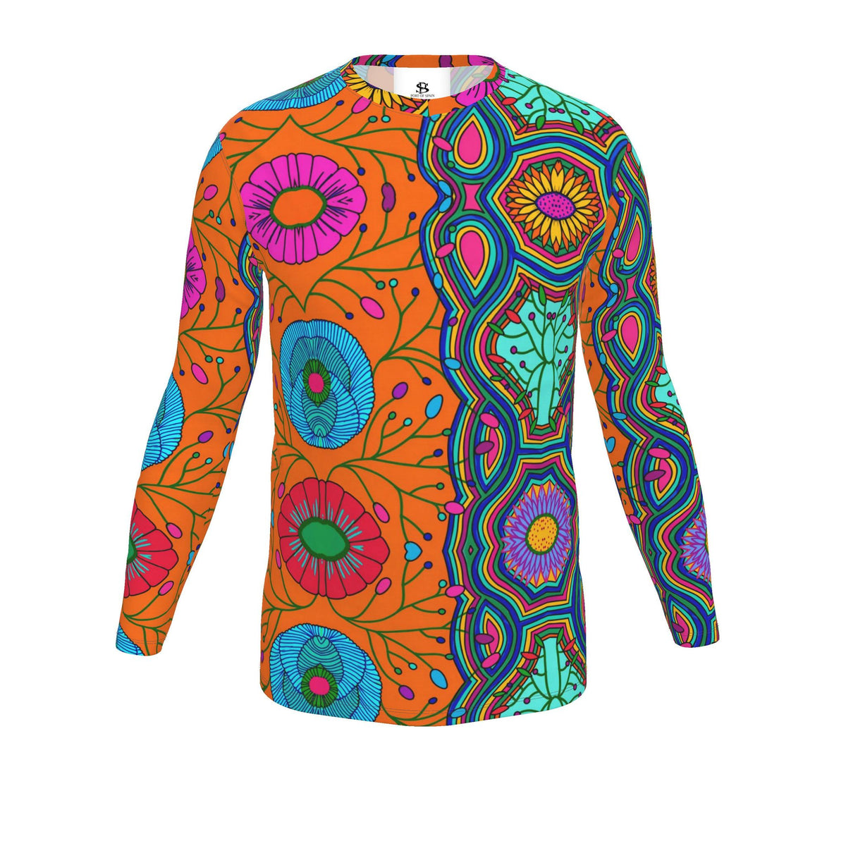 Calypso Current Men's Placed Print Long Sleeve T-Shirt