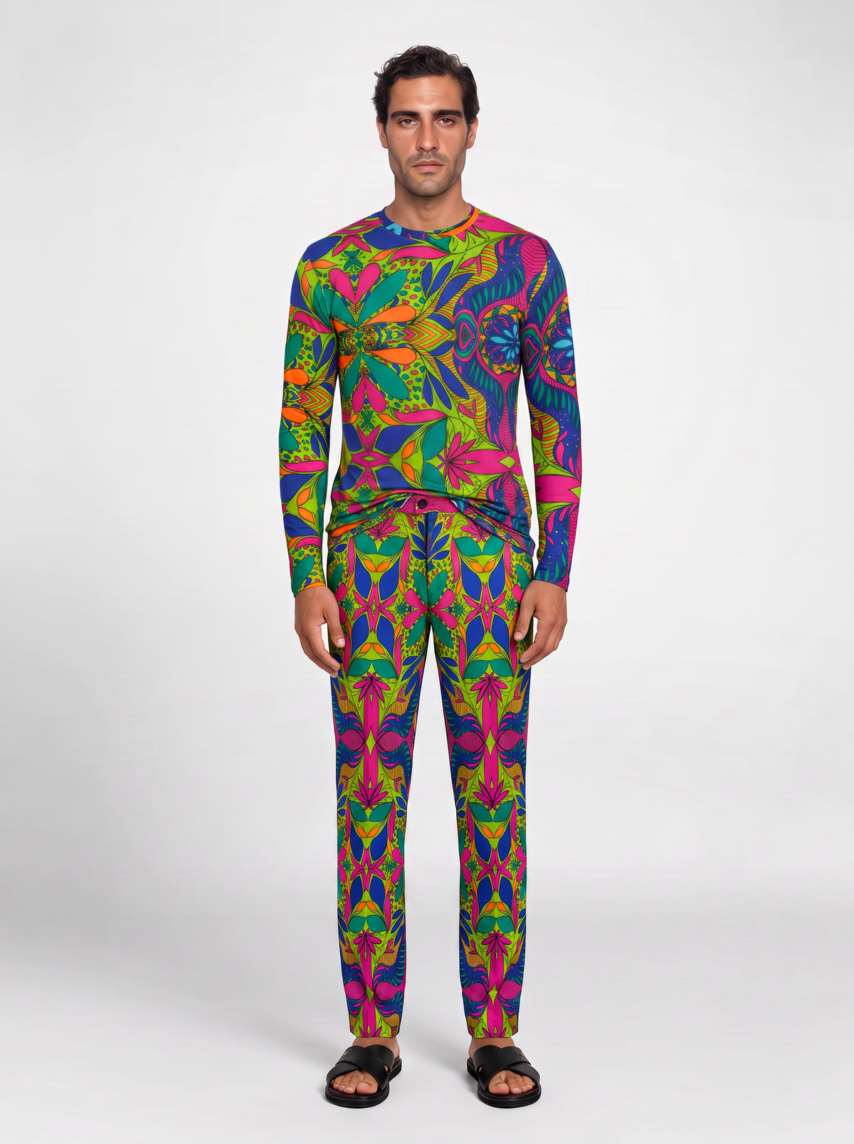 Soca Bloom Men's Long Sleeve T-Shirt